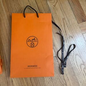 Hermes Shopping Bag and Ribbon